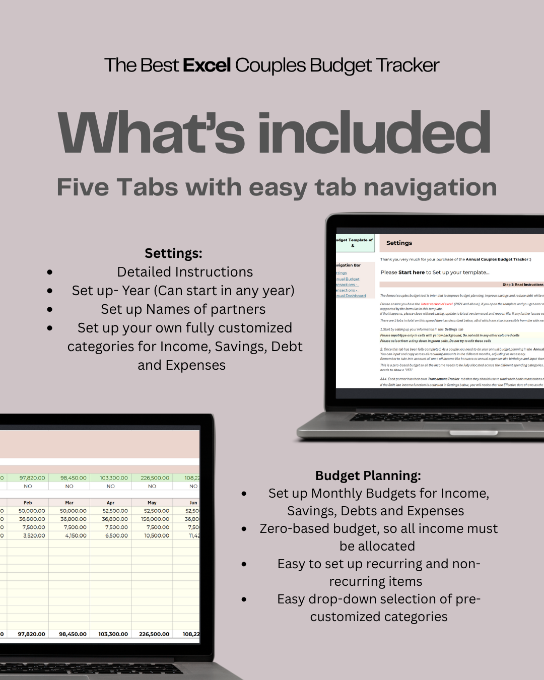 The Annual Couples Budget Tracker